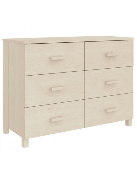 Credenza HAMAR Miele 113x40x80 cm in Legno Massello di Pino