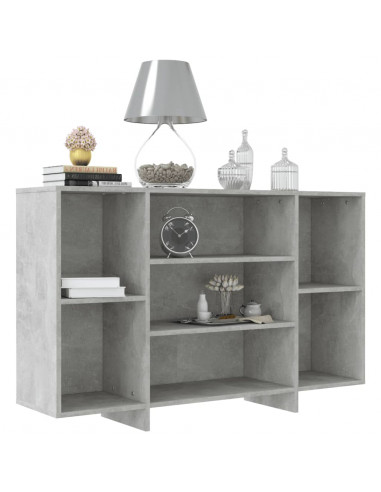 Credenza Grigio Cemento 120x30x75 cm in Truciolato