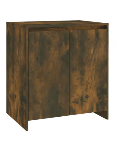 Credenza Rovere Fumo 70x41x75 cm in Legno Multistrato