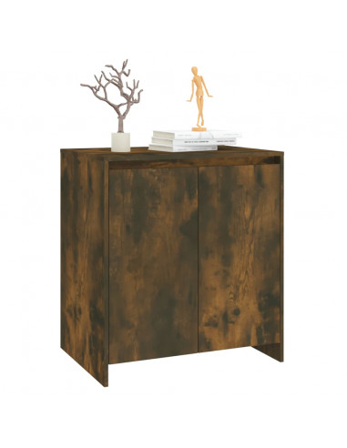 Credenza Rovere Fumo 70x41x75 cm in Legno Multistrato