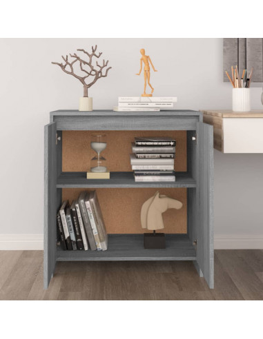 Credenza Grigio Sonoma 70x41x75 cm in Legno Multistrato