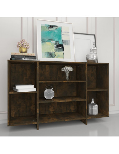 Credenza Rovere Fumo 120x30x75 cm in Truciolato