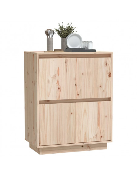 Credenza 60x34x75 cm in Legno Massello di Pino