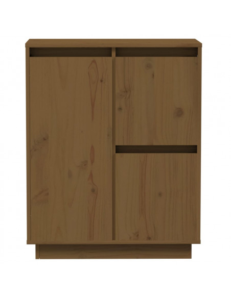 Credenza Marrone Miele 60x34x75 cm in Legno Massello di Pino