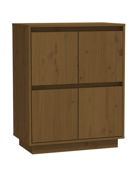 Credenza Marrone Miele 60x34x75 cm in Legno Massello di Pino
