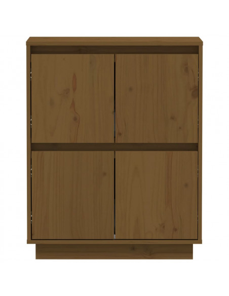 Credenza Marrone Miele 60x34x75 cm in Legno Massello di Pino