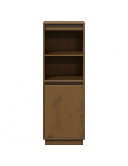Credenza Marrone Miele 37x34x110 cm in Legno Massello di Pino