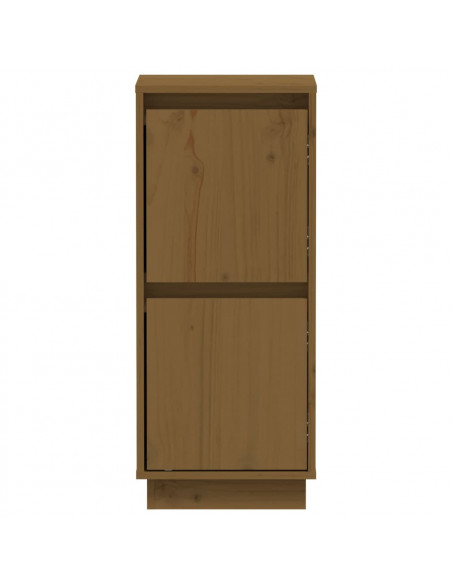 Credenze 2 pz Miele 31,5x34x75 cm in Legno Massello di Pino