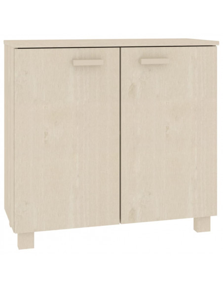 Credenza HAMAR Miele 85x35x80 cm in Legno Massello di Pino