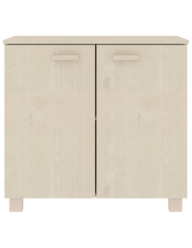 Credenza HAMAR Miele 85x35x80 cm in Legno Massello di Pino