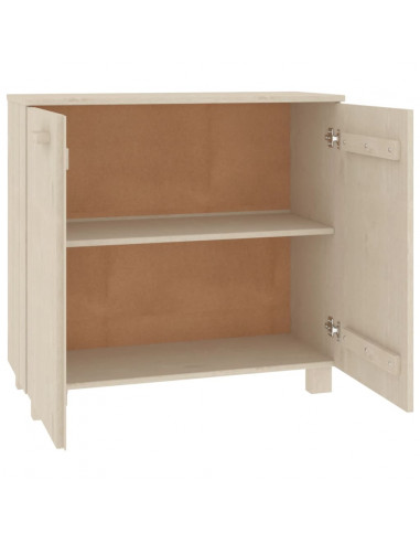 Credenza HAMAR Miele 85x35x80 cm in Legno Massello di Pino