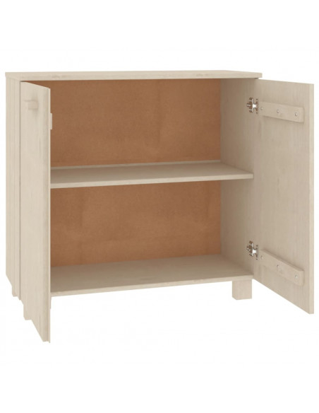 Credenza HAMAR Miele 85x35x80 cm in Legno Massello di Pino