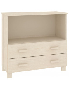 Credenza HAMAR Miele 85x35x80 cm in Legno Massello di Pino 2