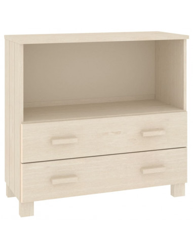 Credenza HAMAR Miele 85x35x80 cm in Legno Massello di Pino