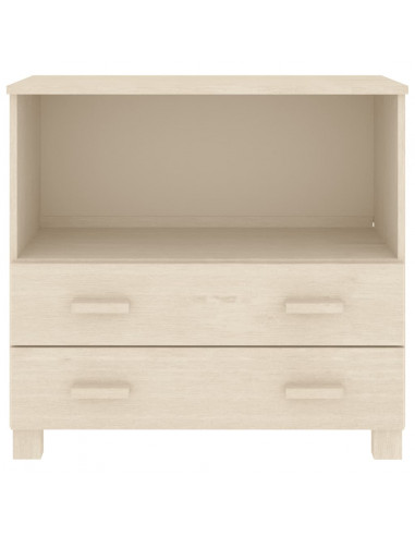 Credenza HAMAR Miele 85x35x80 cm in Legno Massello di Pino