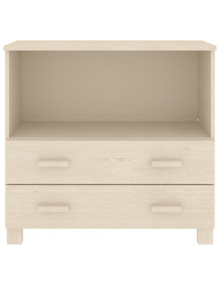 Credenza HAMAR Miele 85x35x80 cm in Legno Massello di Pino