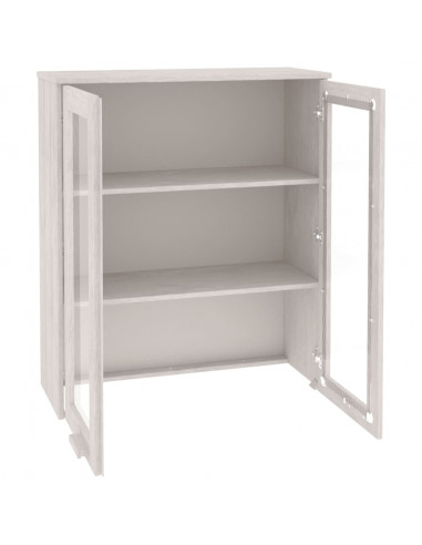 Piano Credenza HAMAR Bianco 85x35x100 cm Legno Massello di Pino