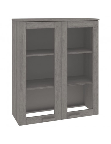 Scaffale per Credenza Grigio Chiaro 85x35x100 cm Legno di Pino