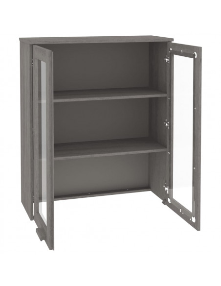 Scaffale per Credenza Grigio Chiaro 85x35x100 cm Legno di Pino