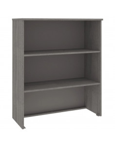 Piano Credenza HAMAR Grigio Chiaro 85x35x100 cm Legno di Pino 2