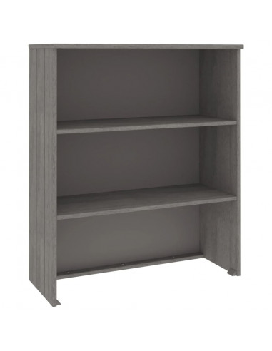 Piano Credenza HAMAR Grigio Chiaro 85x35x100 cm Legno di Pino