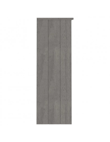 Piano Credenza HAMAR Grigio Chiaro 85x35x100 cm Legno di Pino