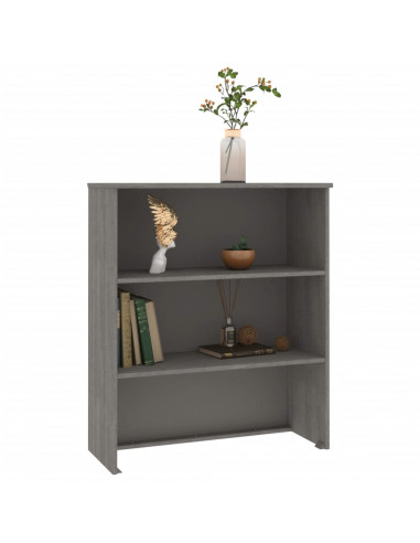 Piano Credenza HAMAR Grigio Chiaro 85x35x100 cm Legno di Pino