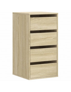 Cassettiera Angolare Rovere Sonoma 40x41x76cm Legno Multistrato 2
