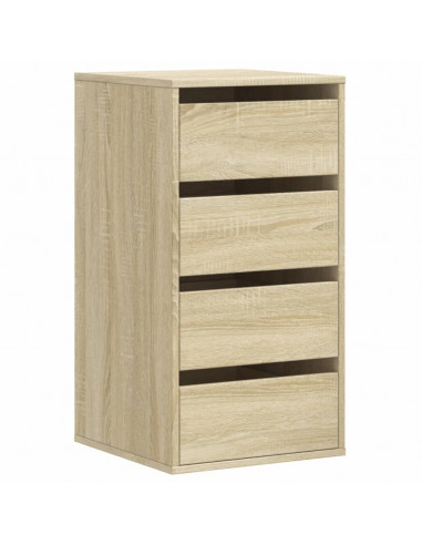 Cassettiera Angolare Rovere Sonoma 40x41x76cm Legno Multistrato