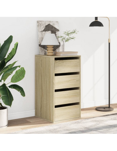 Cassettiera Angolare Rovere Sonoma 40x41x76cm Legno Multistrato