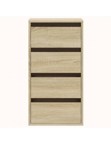 Cassettiera Angolare Rovere Sonoma 40x41x76cm Legno Multistrato