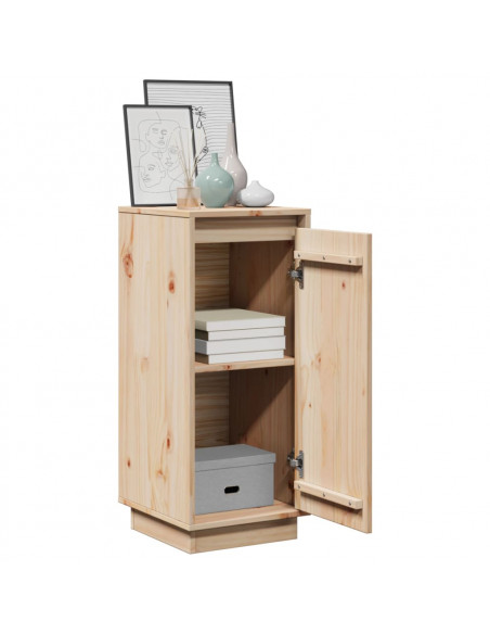 Credenze 2 pz 31,5x34x75 cm in Legno Massello di Pino