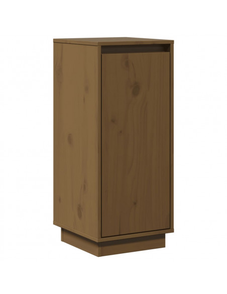 Credenza Marrone Miele 31,5x34x75 cm in Legno Massello di Pino