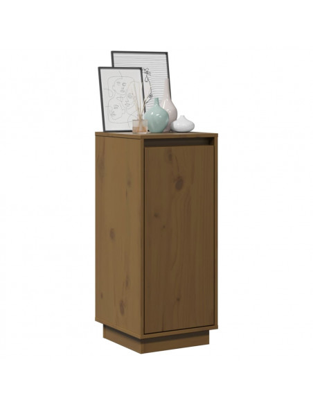 Credenze 2 pz Miele 31,5x34x75 cm in Legno Massello di Pino