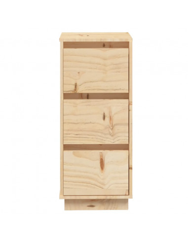 Credenze 2 pz 32x34x75 cm in Legno Massello di Pino