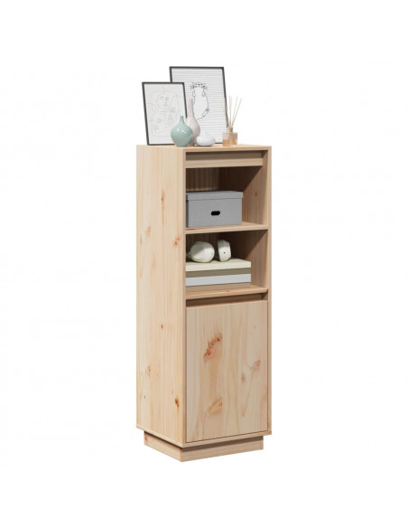 Credenza 37x34x110 cm in Legno Massello di Pino