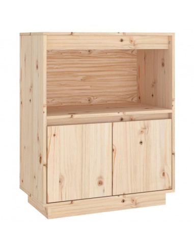Credenza 60x34x75 cm in Legno Massello di Pino