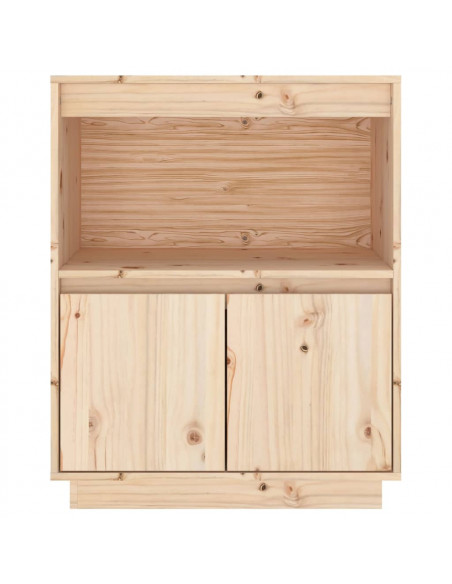 Credenza 60x34x75 cm in Legno Massello di Pino