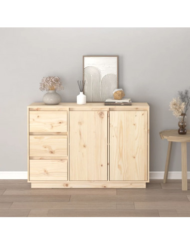 Credenza 111x34x75 cm in Legno Massello di Pino