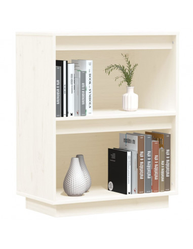 Mobile Consolle Bianco 60x34x75 cm in Legno Massello di Pino