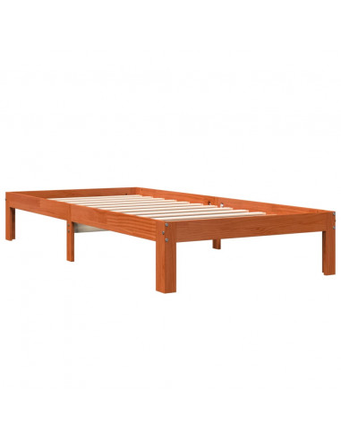 Giroletto Marrone Cera 75x190 cm in Legno Massello di Pino