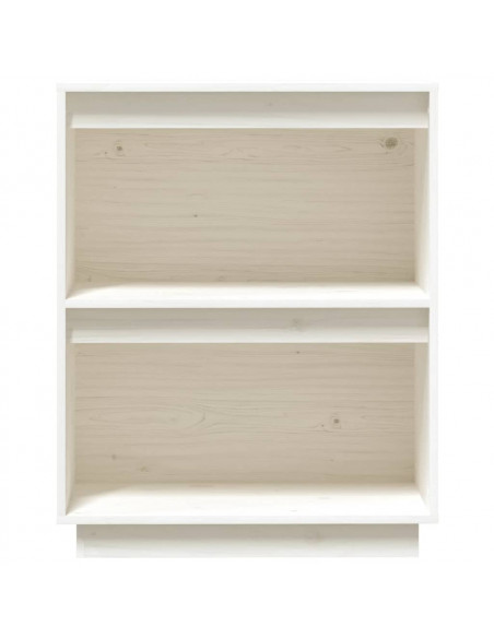 Mobile Consolle Bianco 60x34x75 cm in Legno Massello di Pino