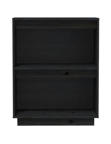 Mobile Consolle Nero 60x34x75 cm in Legno Massello di Pino