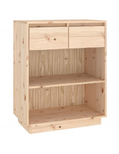 Mobile Consolle 60x34x75 cm in Legno Massello di Pino 2