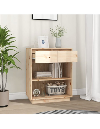 Mobile Consolle 60x34x75 cm in Legno Massello di Pino