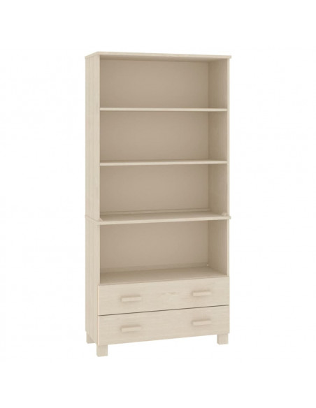 Credenza HAMAR in Legno Massello di Pino Marrone