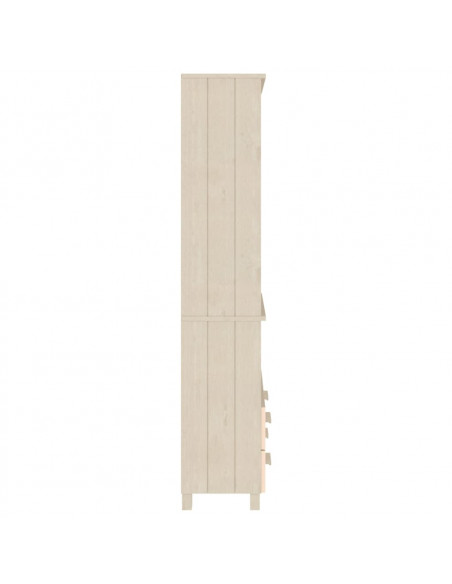 Credenza HAMAR in Legno Massello di Pino Marrone