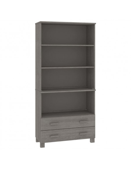 Credenza HAMAR in Legno Massello di Pino Grigio Chiaro