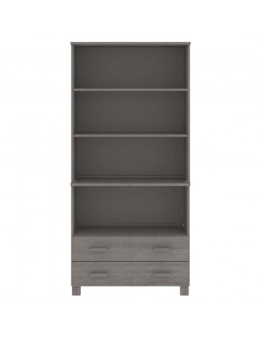 Credenza HAMAR in Legno Massello di Pino Grigio Chiaro