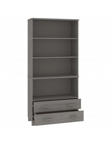 Credenza HAMAR in Legno Massello di Pino Grigio Chiaro